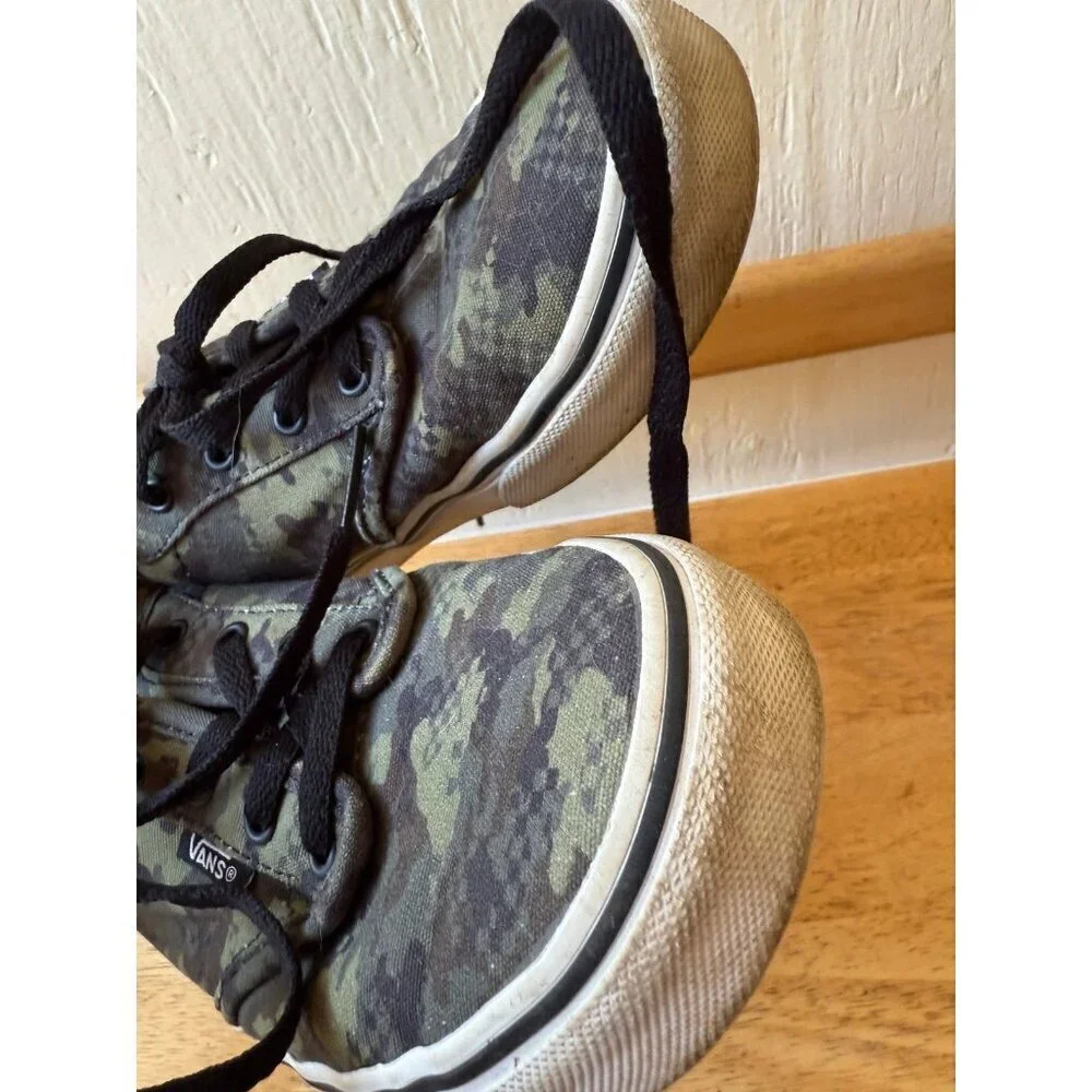 VANS youth size 4 camo sneakers